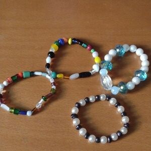 Handmade Gem Bracelet Lot